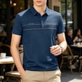 thumbnail image 2 of IhhxPro Men's Short Sleeve Collared Shirt with Pockets Quick Dry Lightweight Summer Casual Business Top Wrinkle Resistant Fit Solid Button down Office Travel M-4XL, 2 of 9