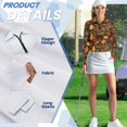 thumbnail image 6 of Aplkyhs Maple Leaf Women Sport Shirts Long Sleeve Sport Shirts Lightweight Fit Plain Machine Washable Soft and Comfortable Suitable for Tennis Enthusiasts, 6 of 7