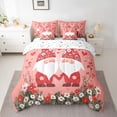 thumbnail image 2 of Homewish Happy Valentine'S Day 7-Piece Bedding Comforter Set,Kawaii Cartoon Gnome King Bedding Sets,Cute Colorful Flower Bed Sheets For Gtirls Teens,Super Cozy Room Decor Reversible, 2 of 8