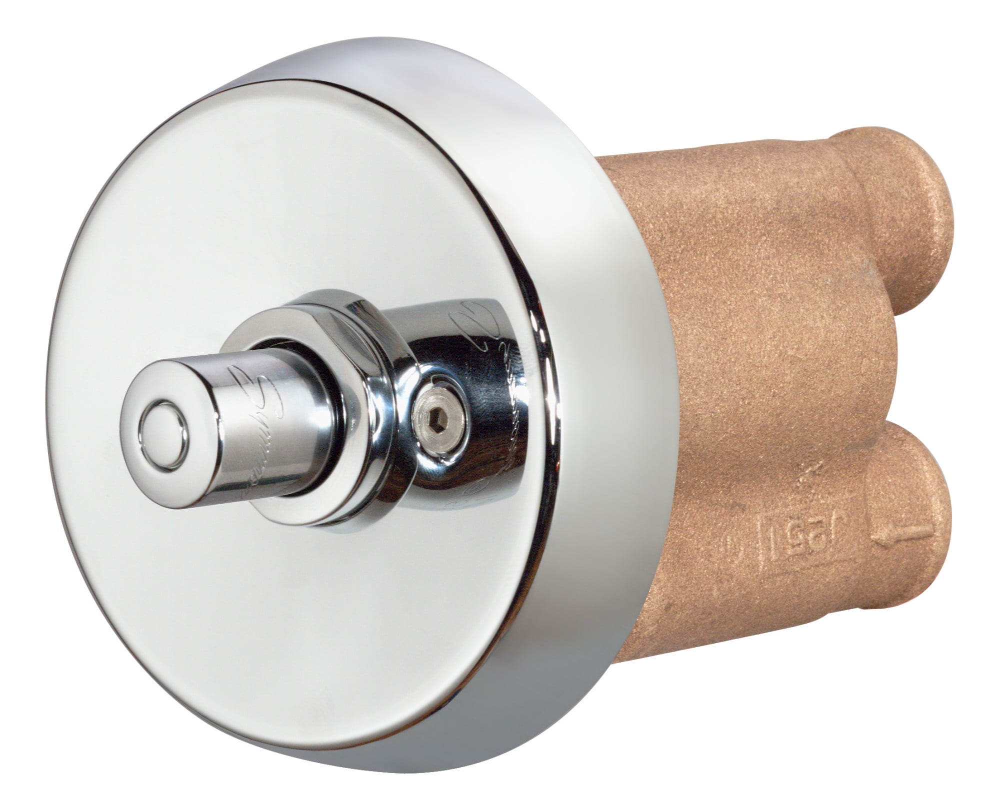 Showeroff Single Push-Button Metering Valve Trim (Valve Not Included)
