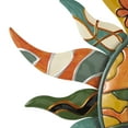 thumbnail image 5 of DecMode Multi Colored Metal Sun and Moon Indoor Outdoor Patterned Home Wall Decor with Yellow and Teal Accents, 25" x 1" x 25", 5 of 17