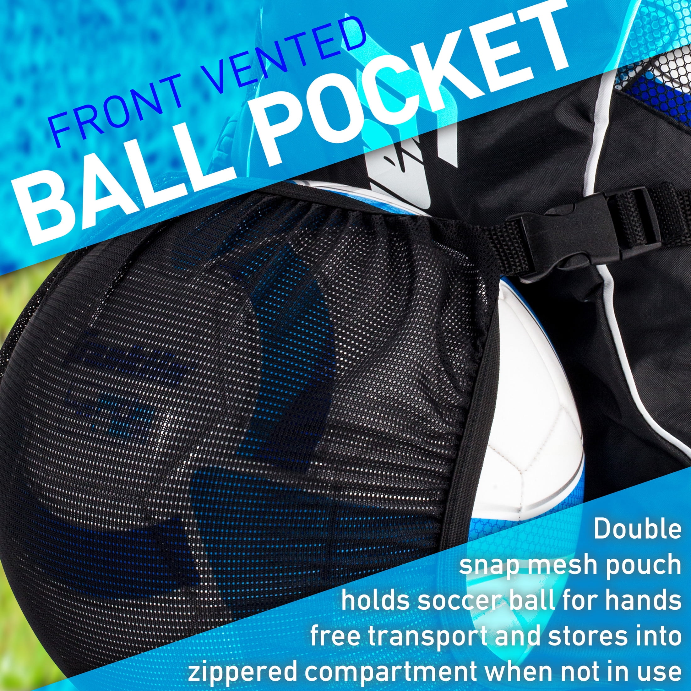 Franklin Sports Soccer Bag - Deluxe Soccer Sack with Ball Holder