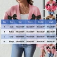 thumbnail image 2 of Cardigan Sweaters for Women Fall Fashion 2025 Bow Open Front Long Sleeve Knit Sweater Tops Cute Winter Clothes, 2 of 4