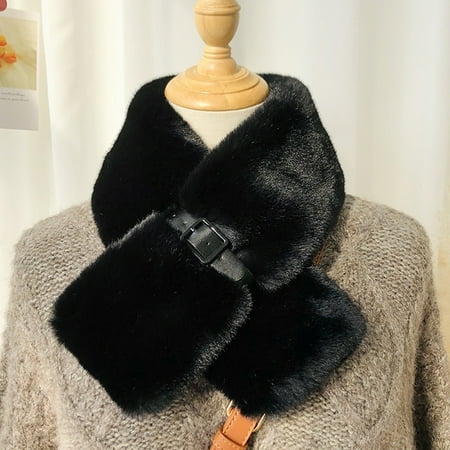

Honeeladyy Clearance under 5$ Lovely Women Fashion Winter Faux Villus Scarf Outerwear Lady Scarf Warm Bib