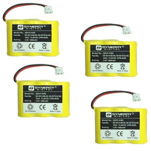 4 x SDCP-H303 Batteries AT-T/Lucent 27910 Cordless Phone Battery Combo-Pack Includes 