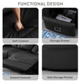 thumbnail image 5 of Loveseat Recliner Sofa, Manual Reclining Couch with Console, AC Outlet & USB-A/USB-C Ports, Wall Hugger RV Sofa for Living Room & Home Theater with Cup Holders LED Light, 5 of 11