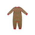 thumbnail image 3 of Family Matching Nightwear Christmas Pajama Striped Round Neck Long Sleeve Jumpsuit Romper, 3 of 7
