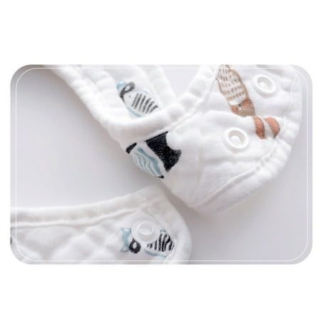 

Baby Bibs U-shaped Bandana Feeding Bib Saliva Towel Kids Girl Boy Cotton Bibs