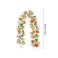 thumbnail image 3 of Dvkptbk Plasti c Maple Leaf Rattans Halloween Thanksgiving Decorations Artificial Leaf Garland Rattan Hanging Pumpkin Maple Leaf Garland Indoor Home Halloween Christmas Party Fireplace Decorations, 3 of 6