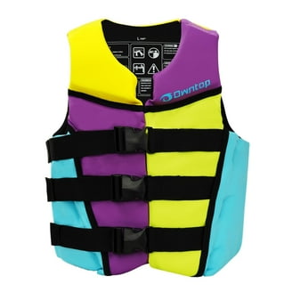 Airhead Type II Keyhole Life Jackets for Adults, 4-Pack, Coast
