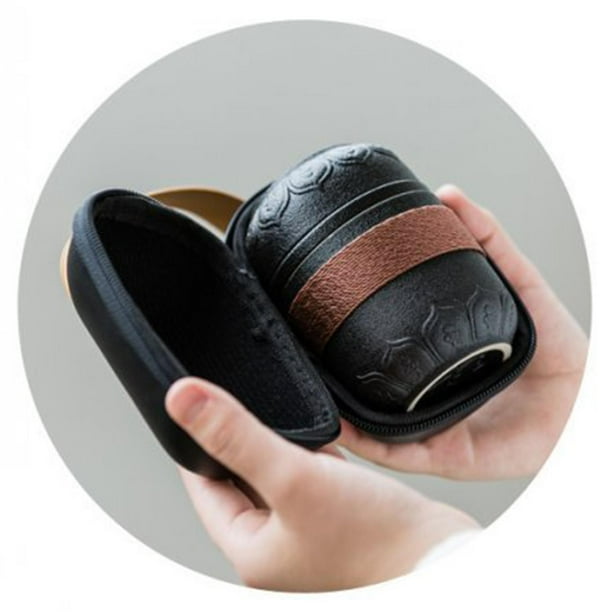 Juego de Té Portátil de Viaje, Taza de Té de Gongfu de Cerámica, Juego de Té Hecho a Mano, Vajilla, Teteras, Chino para Picnic, Hogar, Hotel C Macarena Teteras de cerámica