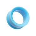 thumbnail image 4 of Solid Smooth Flared Screw-Fit Ear Gauge Tunnel Plug, 4 of 6