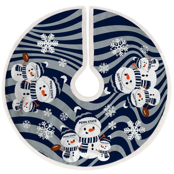 Penn State Nittany Lions Snowman Sherpa Christmas Tree Skirt