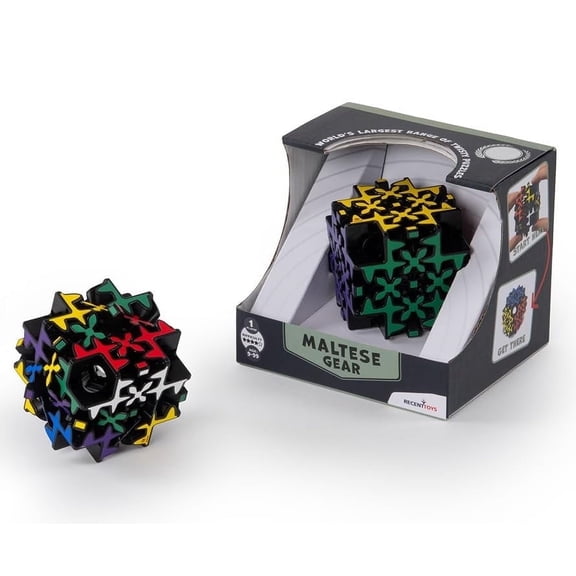 Meffert's Maltese Gear - The Original Twisting Gears Cube Brainteaser Puzzle Challenge from Recent Toys - Travel Friendly Fun for Ages 9 to Adult