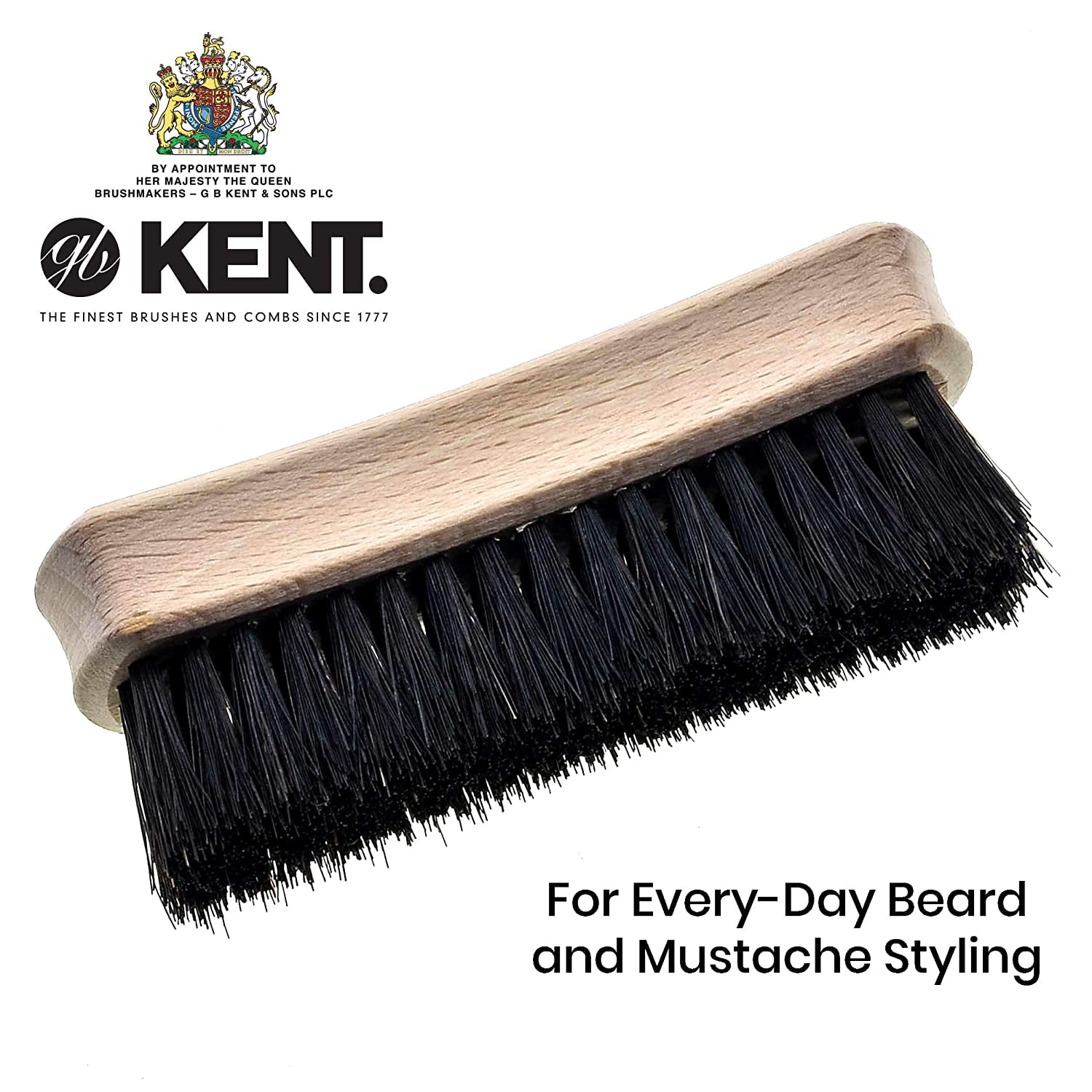 Kent BRD5 Monster Men's Beard and Mustache Brush