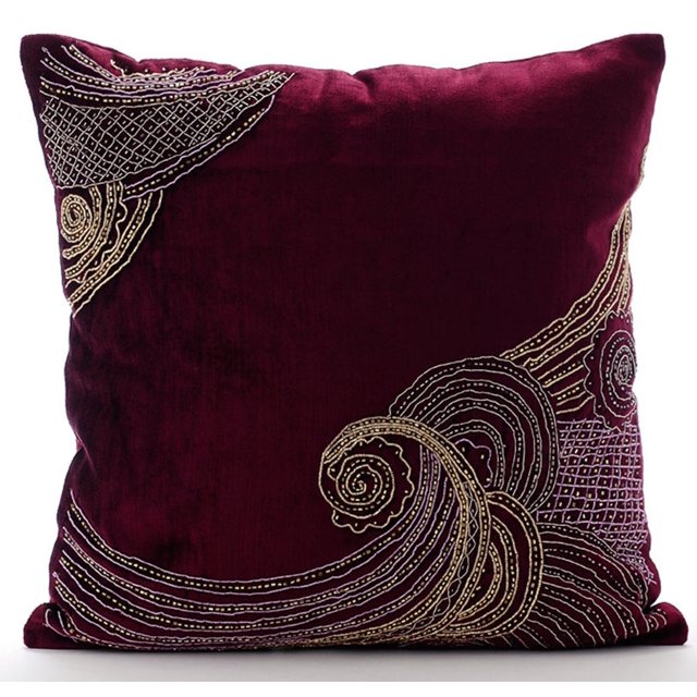 Throw Pillow Covers, Decorative Purple Throw Pillow Covers 16x16 inch