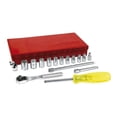 thumbnail image 1 of Juego Dados Y Accesorios Cuadro 1/4 pulgadas 17 Pzas Urrea Urrea 47111, 1 of 2