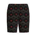 thumbnail image 3 of Yiaed Red Poker for Men's Soft Sleep Pajama Short Lounging Pajama Shorts-Large, 3 of 8