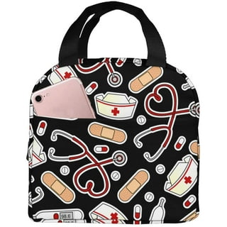 Custom Nurse Lunch Bag w/ Name or Text  Nurse lunch bag, Stylish lunch bags,  Personalized lunch bags