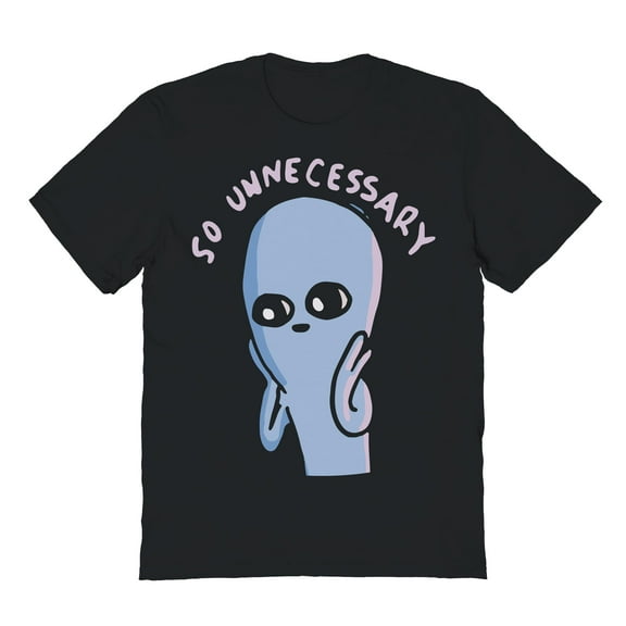 Nathan W Pyle So Unnecessary Graphic Black Men's Cotton T-Shirt