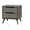thumbnail image 5 of Benzara Lennart Mid-Century Modern Nightstand, Gray, 5 of 5