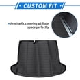 thumbnail image 3 of Unique Bargains 1 Pc Cargo Liner Rear Trunk Mat for Nissan Kicks 2018-2024 Anti-Slip TPE Black Rear Trunk Cargo Luggage Boot Tray Mat Long Grid Pattern, 3 of 8