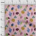 thumbnail image 1 of oneOone Viscose Chiffon Pink Fabric Leaves Artistic Fabric For Sewing Printed Craft Fabric By The Yard 42 Inch Wide, 1 of 4