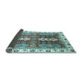 thumbnail image 2 of Ahgly Company Indoor Square Abstract Light Blue Modern Area Rugs, 3' Square, 2 of 4