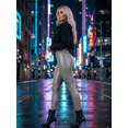 thumbnail image 4 of Leggins Cuero Afelpado Interior Strech Legging Térmico de Talle Alto Malla Vinipiel Legins Mallon de Mujer, 4 of 6
