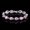 Pink, variant on Purple Cubic Zirconia Big Stone Water Drop Chain Link Bracelet Bangle for Ladies