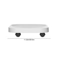 thumbnail image 3 of Hodwiequ Plastic Flower Pot Tray With Wheels Movable Base With Swivel Casters Four-Wheeled Drainage Tray White, 3 of 7