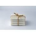 thumbnail image 5 of Lexi Home Square Real Marble Coasters with Brass Inlay Design - Set of 4, 5 of 6