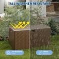 thumbnail image 6 of 99 Gallon  Plastic Deck Box,Lockable Patio Outdoor Storage Box for Furniture, Garden Tools and Tools Storage,Waterproof & UV-Resistant Material, 6 of 7