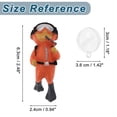 thumbnail image 7 of Unique Bargains Diver Aquarium Decorations Floating Diver Fish Tank Decorations Fun Floating Fish Decor Orange 1 Set, 7 of 7