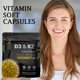 thumbnail image 2 of Suplemento dietético popular de vitamina D3 + K2 en cápsulas blandas (180 cápsulas), 2 of 7