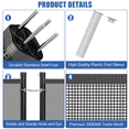 thumbnail image 3 of 4x12 FT Pool Safety Fence for Inground Pools, Teslin PVC Mesh with Stainless Steel Legs, DIY Easy Install Child Pet Protection, Black, 3 of 3