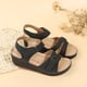 thumbnail image 5 of Qarigey Sandalias clásicas y elegantes de PU para mujer: complemento imprescindible para el guardarropa Sandalias cómodas para mujer, suaves Calzado, 5 of 6