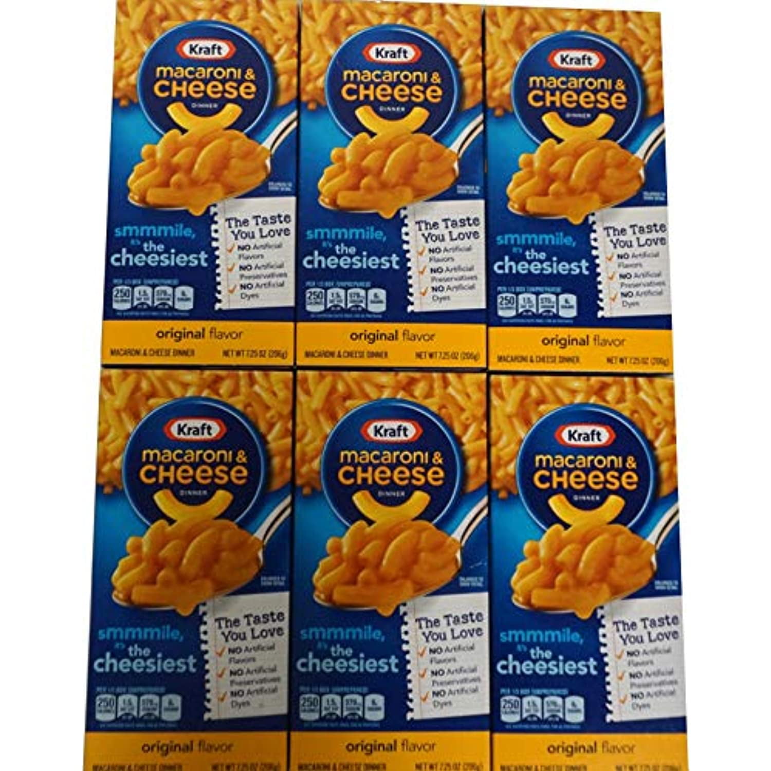 Kraft Macaroni & Cheese Dinner (206G) Pack Of 6