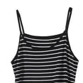 thumbnail image 5 of SEMPAI Striped Tank Tops with Built In Bras for Women Cami Shelf Bra Spaghetti Strap Undershirts Camisole Vest, 5 of 5