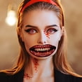 thumbnail image 2 of Halloween Temporary Clown Scary Mouth Sticker For Party Props Cosplay Costume Makeup Props, 2 of 9