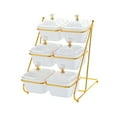 thumbnail image 5 of WeiLaiKeQi Dried Fruit Salad Plate Platter Nuts Tray for Dried Fruits Candies Appetizer White, 5 of 9