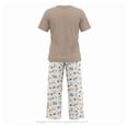 thumbnail image 2 of Pijama Secret Treasures para Dama Set Playera Manga Corta con Pantalón Beige Talla CH 2 Piezas, 2 of 4