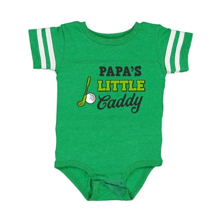 

Inktastic Papa s Little Caddy with Golf Club and Ball Gift Baby Boy or Baby Girl Bodysuit