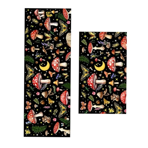 Hearth & Gear Kitchen Rug 2 Piece Home Farmhouse Kitchen Floor Mat Absorbent And Washable Runner Rug Kitchen 17x30+17x47 Inches Sofa Blankets Z Throw Blanket Large Throw Blanket Big Throw Blanket Cute