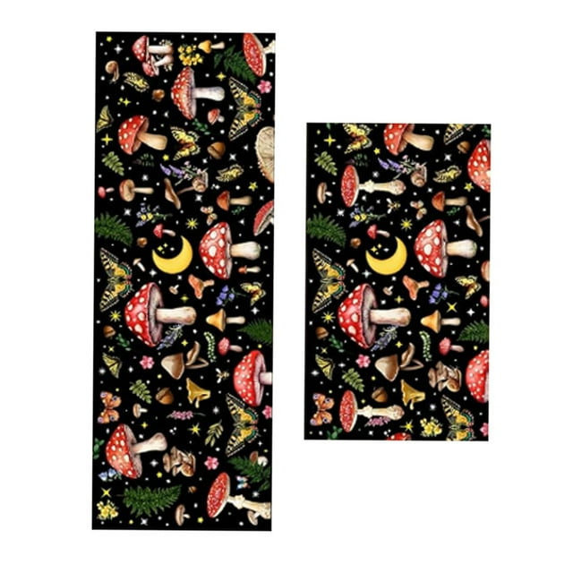 Hearth & Gear Kitchen Rug 2 Piece Home Farmhouse Kitchen Floor Mat Absorbent And Washable Runner Rug Kitchen 17x30+17x47 Inches Carpets Rugs Bedroom Carpet Rug Home Carpet Soft Carpets for Bedrooms
