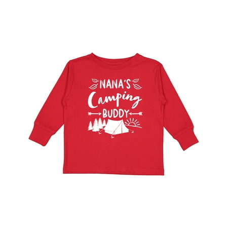 

Inktastic Nanas Camping Buddy Gift Toddler Boy or Toddler Girl Long Sleeve T-Shirt