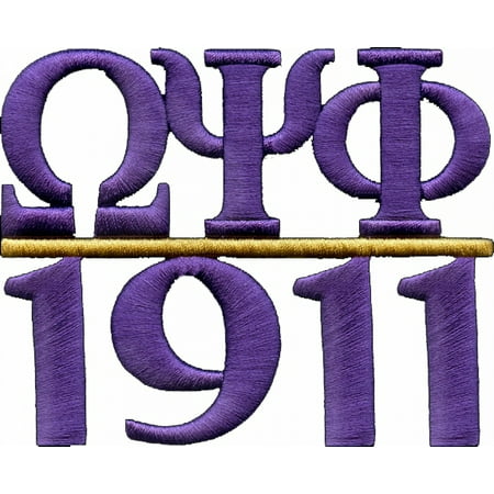 Omega Psi Phi 1911 3D Chapter Style Iron-On Patch [Purple - 5 ...