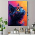 thumbnail image 4 of Qisvanset 12x16 Inch Framed Canvas Wall Art Pop Art Persian Cat Elegant Pet Portrait Ready To Hang Wall Decor, 4 of 8