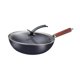 thumbnail image 3 of Hogar de hierro fundido Home Wok Pan restaurante Multipurpose Stovetop utensilios de cocina sartén de aguas fritas para verduras al lento Con tapa de vidrio, 3 of 8