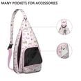 thumbnail image 4 of Pet Themed Sling Bag - Fashionable Cat Print Crossbody Backpack, Multi-Pocket for Travel Essentials, 4 of 4